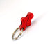 Bike Key Ring “4”, made of Recycled Bike Chain - red