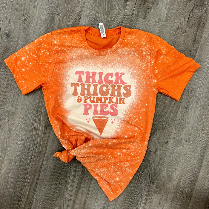Thick Thighs & Pumpkin Pies (Bleached) Tee