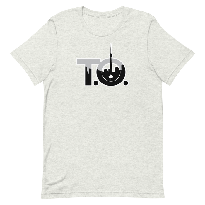 T.O. - Toronto - Black Graphic - Short Sleeve Unisex T-Shirt