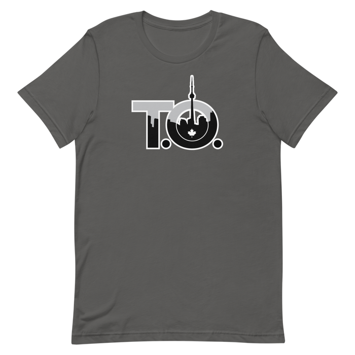 T.O. - Toronto - Black Graphic - Short Sleeve Unisex T-Shirt