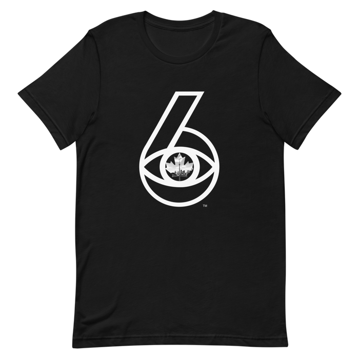 6 Visions - Toronto Skyline - White Graphic - Short Sleeve Unisex T-Shirt