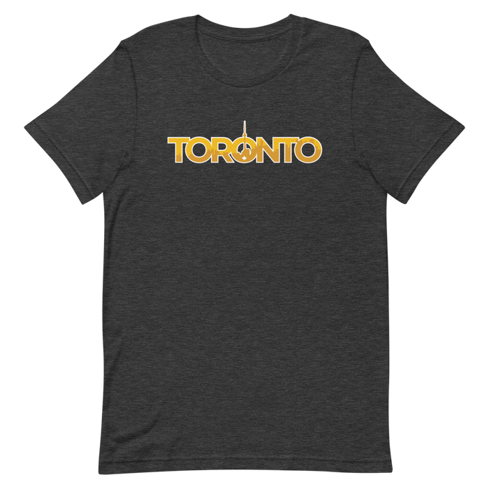 Toronto - T.O. - Gold Graphic - Short Sleeve Unisex T-Shirt