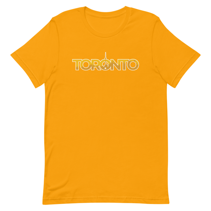 Toronto - T.O. - Gold Graphic - Short Sleeve Unisex T-Shirt
