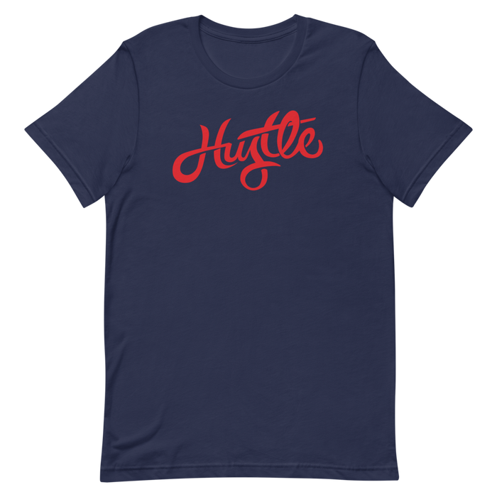 Hustle - Red Graphic - Short Sleeve Unisex T-Shirt