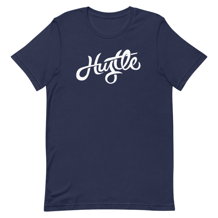 Hustle - White Graphic - Short Sleeve Unisex T-Shirt