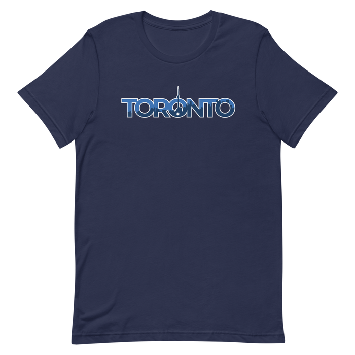 Toronto - T.O. - Blue Graphic - Short Sleeve Unisex T-Shirt
