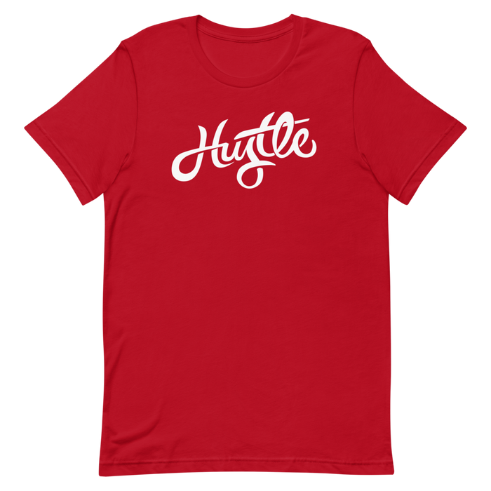 Hustle - White Graphic - Short Sleeve Unisex T-Shirt