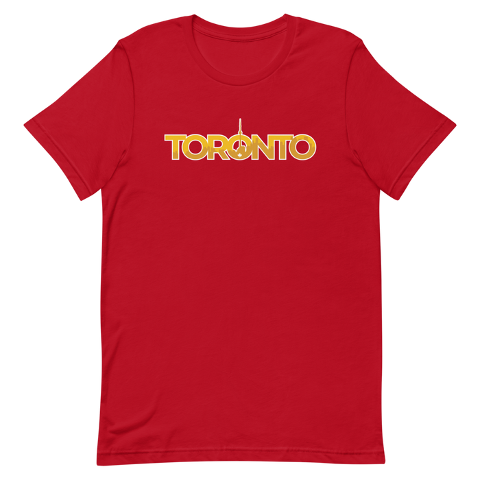 Toronto - T.O. - Gold Graphic - Short Sleeve Unisex T-Shirt