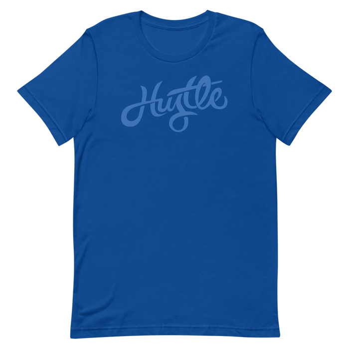 Hustle - Blue Graphic - Short Sleeve Unisex T-Shirt