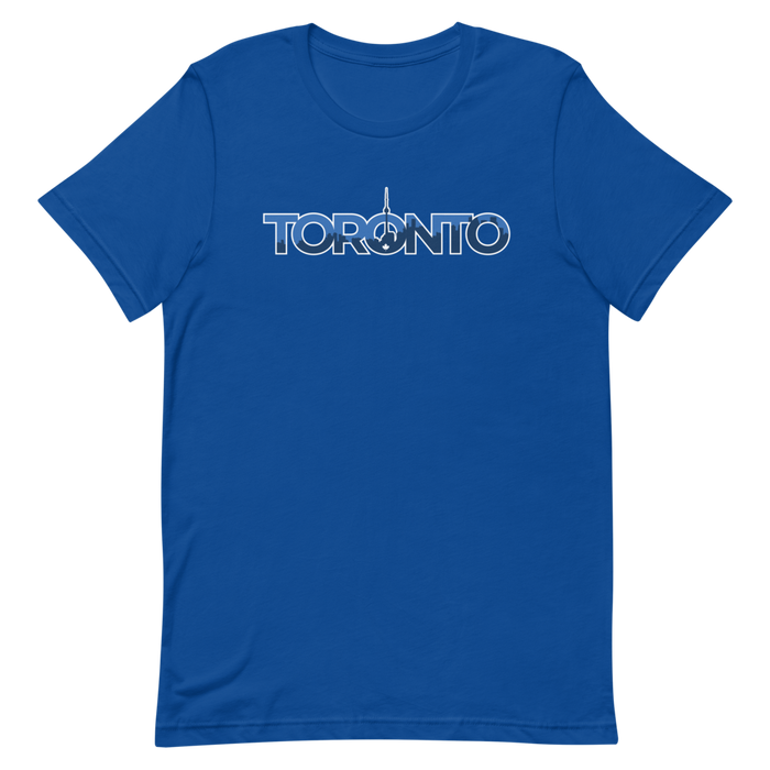 Toronto - T.O. - Blue Graphic - Short Sleeve Unisex T-Shirt