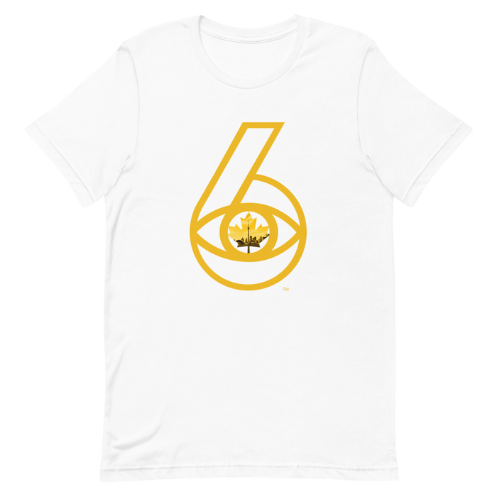 6 Visions - Toronto Skyline - Gold Graphic - Short Sleeve Unisex T-Shirt