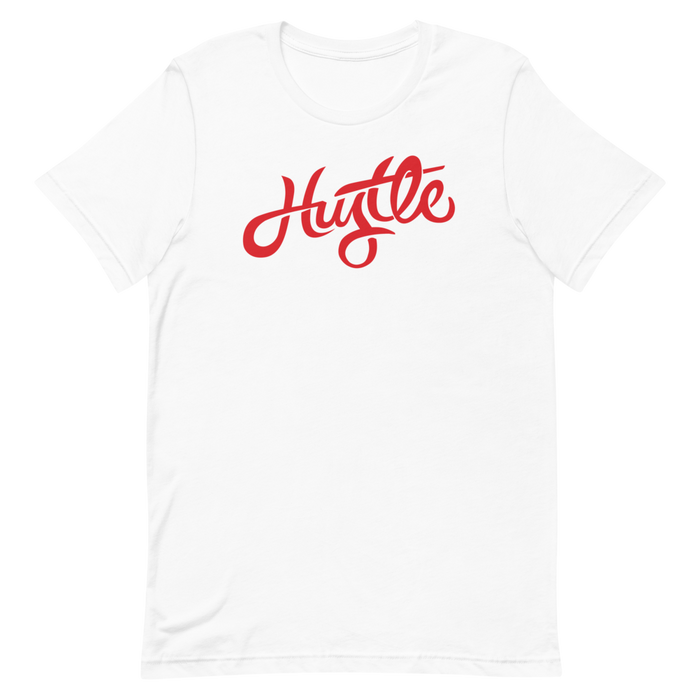 Hustle - Red Graphic - Short Sleeve Unisex T-Shirt