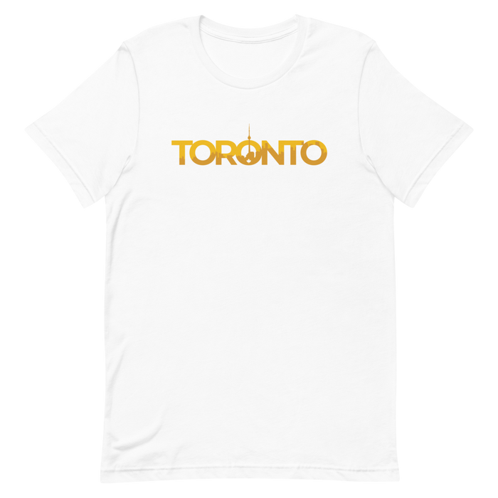 Toronto - T.O. - Gold Graphic - Short Sleeve Unisex T-Shirt