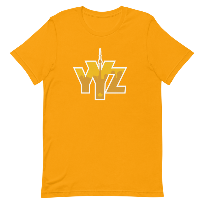 YYZ Toronto - Gold Graphic - Short Sleeve Unisex T-Shirt