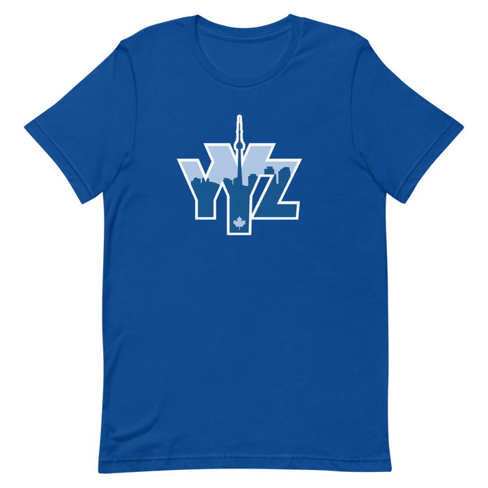 YYZ Toronto - Blue Graphic - Short Sleeve Unisex T-Shirt