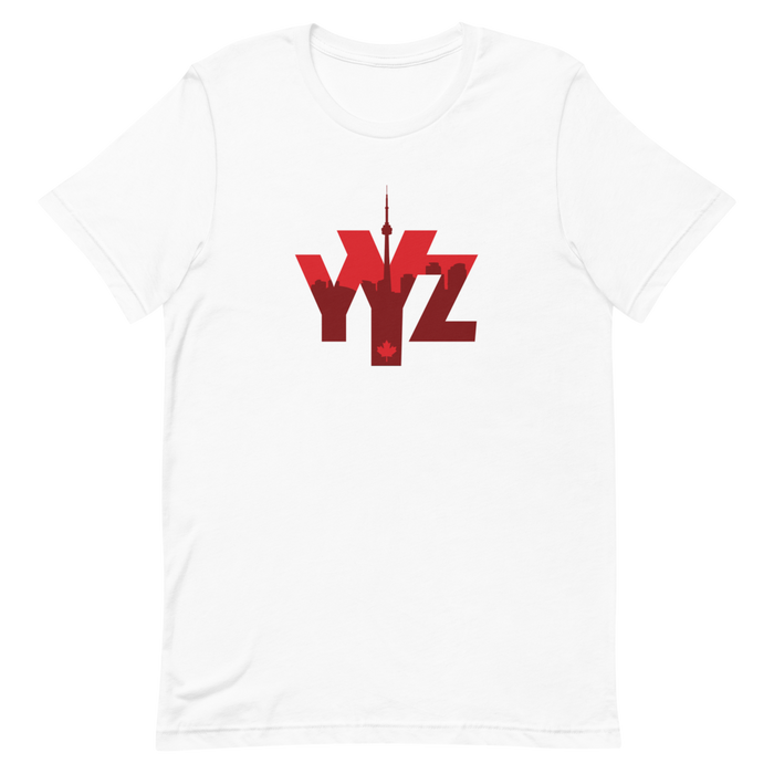 YYZ Toronto - Red Graphic - Short Sleeve Unisex T-Shirt