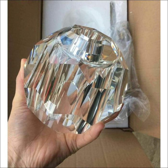 Vintage K9 Crystal Globe Wall Lamp