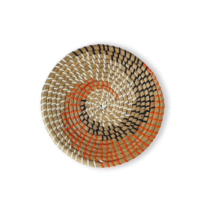 Seagrass Woven Wall Basket | Rustic Boho Decor Wall Hanging for Home Decoration and Display (9.8")